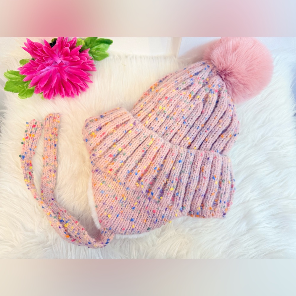 10/$25 • YMS Women’s‎ Knit Pompom Rainbow Speckled Toque